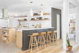 The biggest structural changes were made in the kitchen, which includes a breakfast bar.