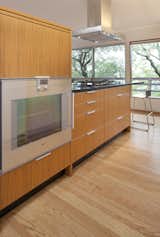 Kitchen oven hidden from view