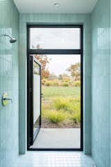 Guest and Pool Shower - looking out toward the garden