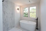 Freestanding soaking tub in Owner's Suite