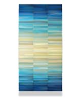 Painting for Women's Medical Center,
60"h x 30"w, layered metal tiles on wood panel