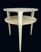2-tiered, 18" diameter Russian birch ply side table.