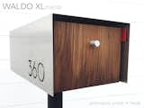 WALDO XL modern mailbox - stainless steel + teak  Photo 5 of 10 in The Modern Mailbox Collection by Deus Modern