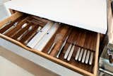 Custom Flatware and Wrap Storage Drawer by Able + Baker.