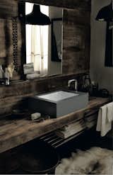 DuPont Corian surfaces - #Rustic #chic  Photo 1 of 31 in Bathrooms We'd Bathe In by Model Remodel from DuPont Corian