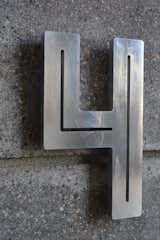 7.5" HIGH X 4.5" WIDE X 3/8" THICK. 

THESE ARE MADE FROM AIRCRAFT GRADE ALUMINUM WITH SHINE, ETCHED, OR BLACK FINISH.

CUSTOM MADE IN THE USA.  Photo 4 of 10 in Architectural Numbers by Shopworks Design Studio