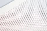 This two-color print consists of various dots forming two gradients, that cover each other. Printed with a Risograph on fine and thick Metatpaper in 270 grams.