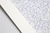 This geometric artwork consists of thousands of printed dots, which produce light and dark areas. Printed with a Risograph on fine and thick Metatpaper in 270 grams.
