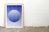 This geometric artwork consists of thousands of printed dots, which produce light and dark areas. Printed with a Risograph on fine and thick Metatpaper in 270 grams.