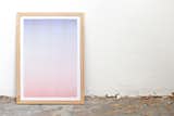 This two-color print consists of various dots forming two gradients, that cover each other. Printed with a Risograph on fine and thick Metatpaper in 270 grams.