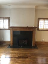 Before: the old fireplace
