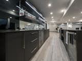 A fabulous high-tech finished basement renovation in Brampton, Ontario.