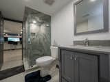 A fabulous high-tech finished basement renovation in Brampton, Ontario.