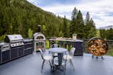 Outdoor kitchen on the deck