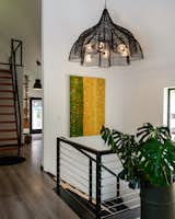 Back entry and stairs to loft and basement