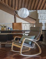 IKEA Poäng rocking chair with a Bemz cover in recycled cotton Herringbone. 
