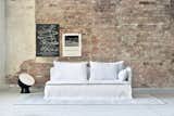 IKEA Söderhamn sofa with a Bemz Loose Urban Fit cover in Absolute White Rosendal Pure Washed Linen. 