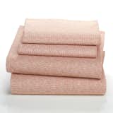 On Point Organic Percale Sheet Set: We’re into optical illusions—so we designed a micro-dot pattern that doubles as a versatile basic. Intentionally imperfect, hand-drawn dots create a contemporary canvas to mix with patterned pillow covers and colorful throws. Printed on 200-thread count certified organic cotton percale.