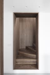 the stair is walnut clad  Photo 10 of 18 in Home A236 by Elena Morgante