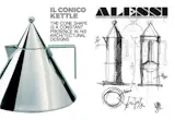 Left: Il Cinco Kettle, Right: Sketches of the La Conica Coffee pot for Alessi