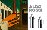 Left: Painting bt Aldo Rossi, Right La Conica Coffee pot for Alessi  Photo 7 of 9 in Inspiring Icons / Aldo Rossi by Studio Marcus Hay