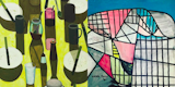 Left: John Brack, "The Breakfast Table" 1958 and Right: Sidney Nolan, "Luna Park" 1941, At The AGNSW, Photography: Marcus Hay for SMH, Inc