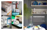 Photography: Signe Birck, Styling by Marcus Hay for SMH, Inc. These photos show our office in Chelsea, Manhattan which is an extension of Marcus's apartment. A small but functional space, This is where it all happens. We used shelves and a desk from Blu Dot and a Tulip Table and Eames chairs from DWR.