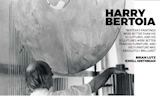 Harry in his studio with one of his famous sound sculptures 