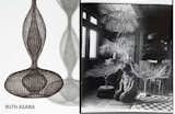Left: Untitled, 1956, Right: Portrait of Ruth Asawa by Imogen Cunningham