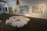 installation by of cloth orbs by sharlatv