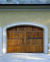 Custom made doesn't just apply to interior doors. This custom garage door wows with its unique design. 