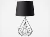 A geometric lamp adds flair to any room; Source: Zola&nbsp;