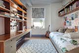 Walnut and gray desk and day bed