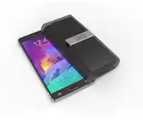 The Portable Painter is about the size of a smartphone.  The outer case removes to form two water containers.