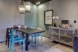 The breakfast dining nook offers seating for a quick family meal.