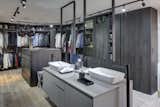 The primary bedroom is intermixed with the main closet space.