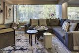 One of many living areas in the home offering cozy seating and plenty of pattern.