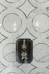 Stunning tile design in the primary bathroom shower.