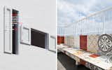 FACADE DESIGN AND DECORATED BENCH FOR ROOF TOP 
