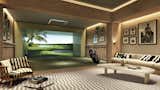 Perfect your swing with the Golf simulator at Auberge Beach Fort Lauderdale. 