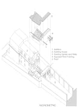 Axonometric Drawing  Photo 10 of 11 in Philadelphia Garden House by Wyant Architecture