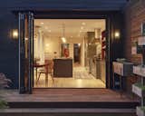 The kitchen and integral garden function as the heart of the home.