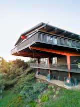 The house is cantilevered 60 feet out over the canyon