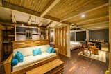 Inside the villa's main bedroom.