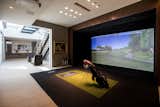 Trousdale Beverly Hills luxury home modern virtual golf simulator sports area  Search “virtual” from Trousdale