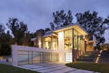 Summit House Beverly Hills luxury home modern glass wall exterior