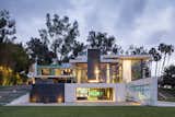 Summit House Beverly Hills luxury family home with pool terrace & ground floor indoor entertainment room with bowling alley