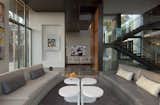 Summit House Beverly Hills spacious open plan, open volume living room interior