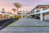 Bundy Drive Los Angeles modern home driveway entrance