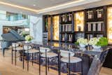 Bundy Drive Los Angeles modern home luxury piano bar & lounge 
